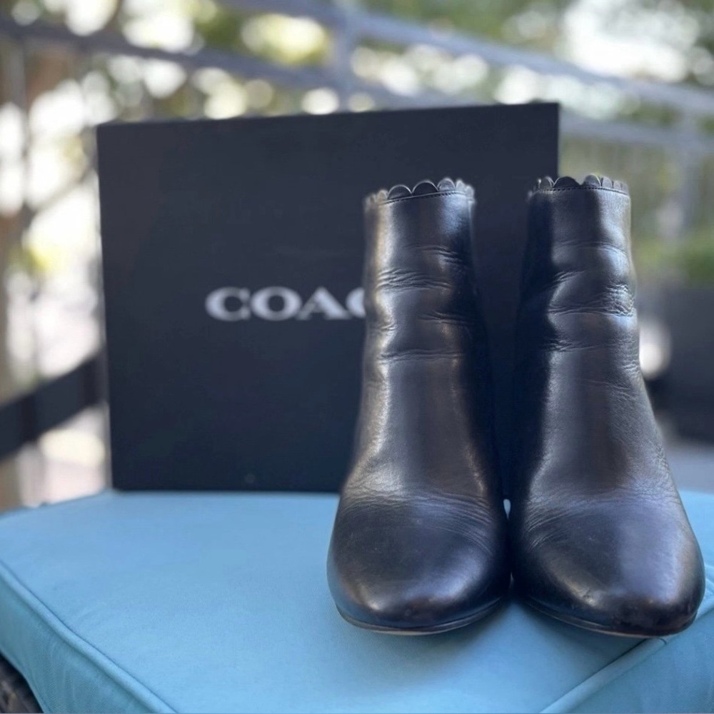 Coach Women's Black Ankle Booties